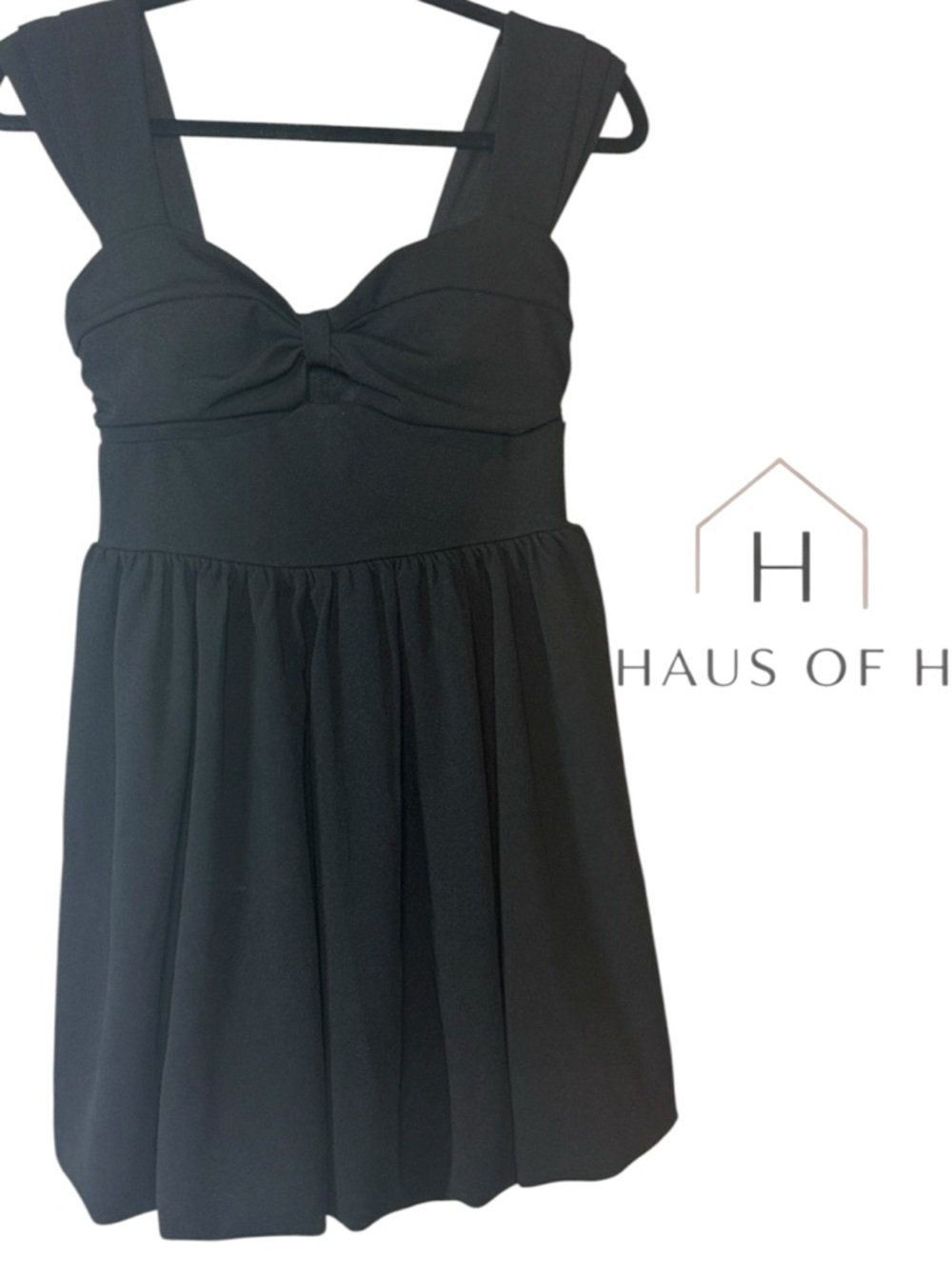 Honey and Rosie Black Sleeveless fit and flare Dress size S